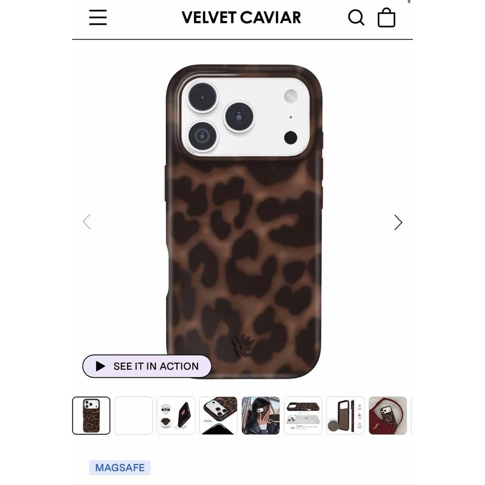 Velvet Caviar It Girl Leopard MagSafe Case iPhone 17 Pro - NEW